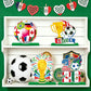 2026 World Soccer Cup Table Decorations Soccer Table Centerpieces Football Wooden Tabletop Decoration for Football Sports Competition Party Supplies