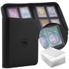 Top Loader Binder, 100 Toploaders and 100 Card Sleeves Included, Holds 128 Toploaders, 4 Pocket Toploader Binder for 3" x 4" Rigid Toploaders, Trading