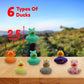 Windy City Novelties - 50 Pack - 2” Mini Farm Animal Rubber Duckies in Assorted Designs
