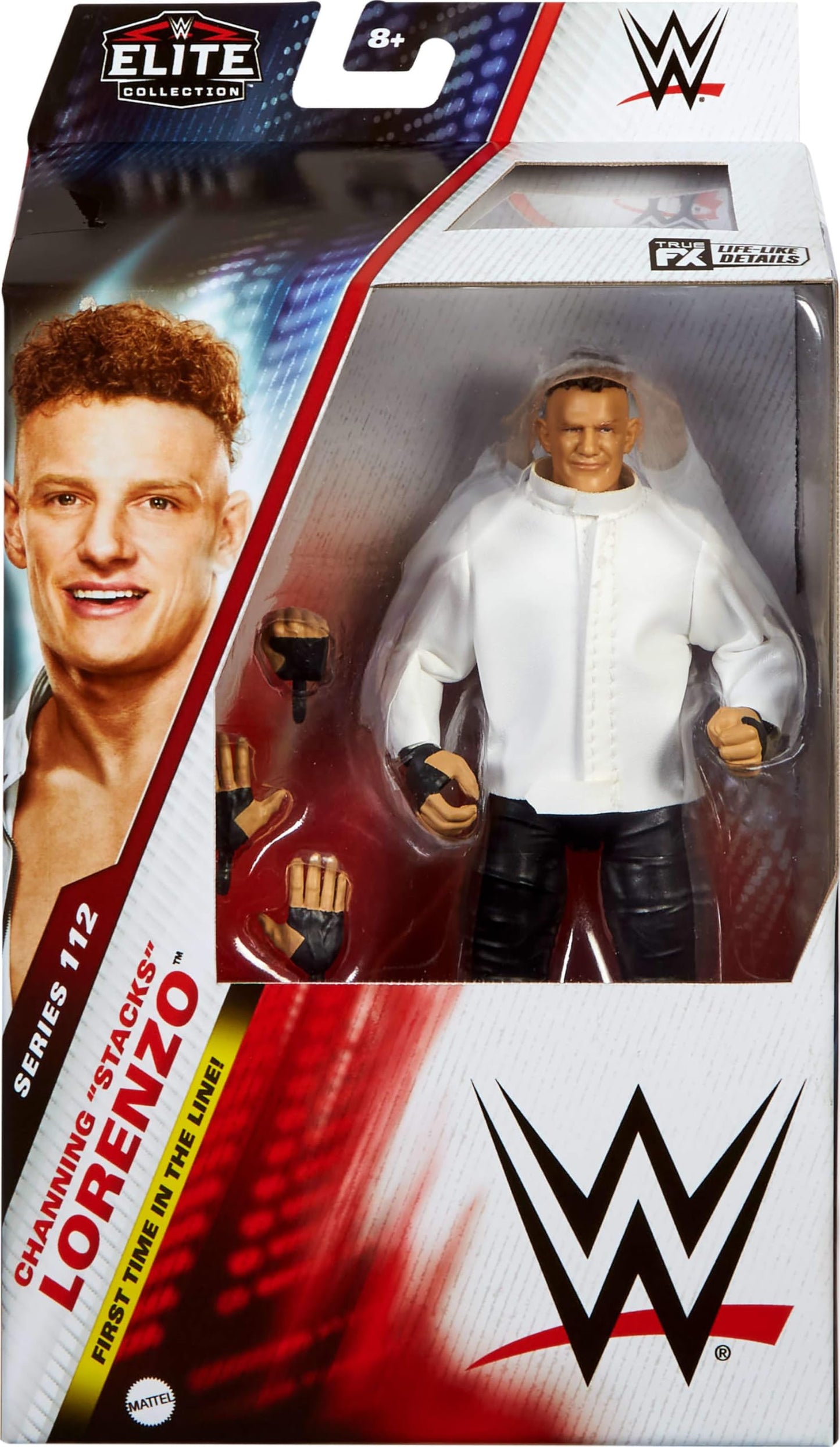 Mattel WWE Elite Action Figure & Accessories, 6-inch Collectible Channing “Stacks” Lorenzo with 25 Articulation Points, Life-Like Look & Swappable