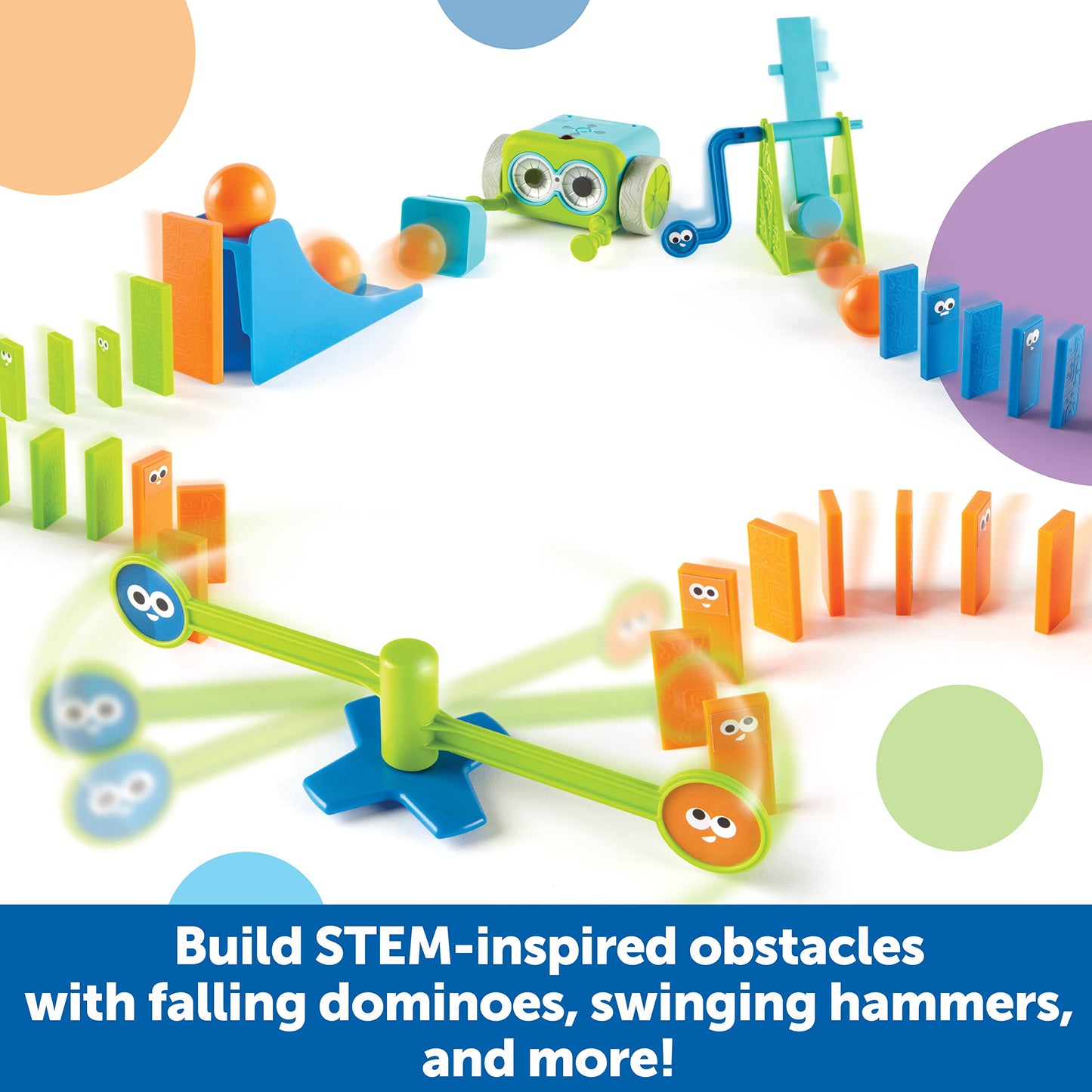 Learning Resources Botley Coding Robot Kit Action Challenge Set, Chain Reaction Game STEM Robot Accessory Pack for Coding Robots for Kids Ages 5