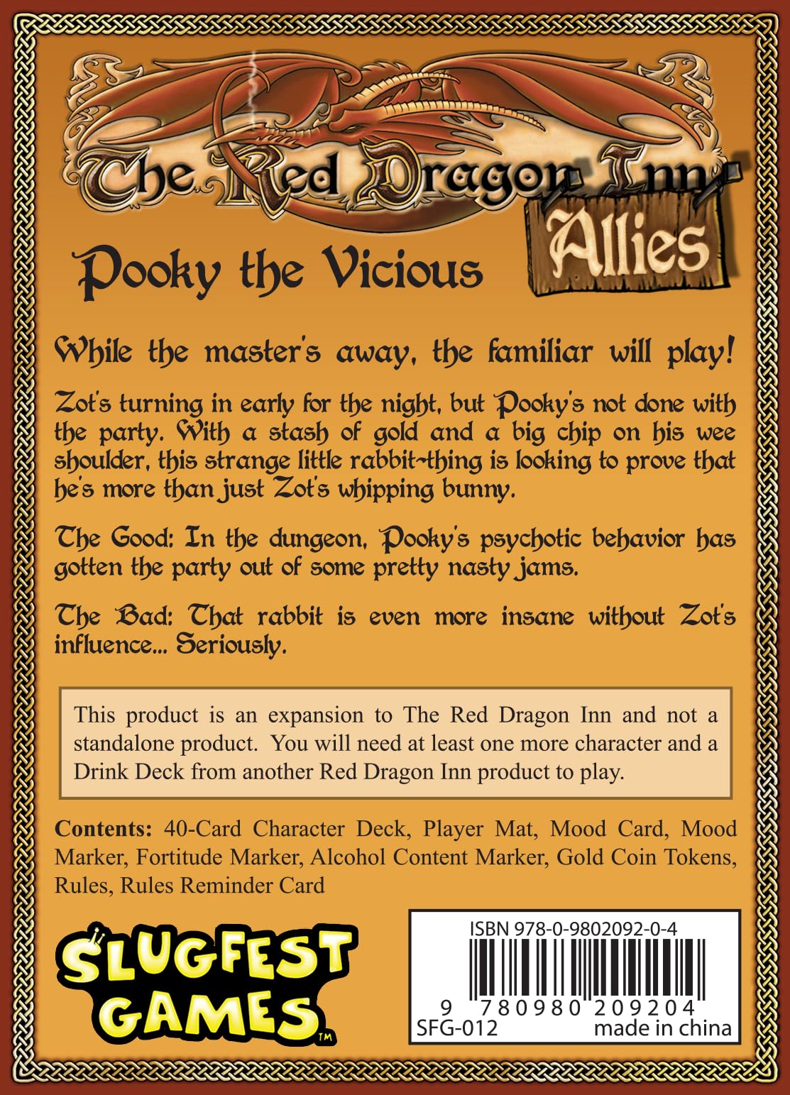 The Red Dragon Inn: Allies - Pooky - Card Game Expansion
