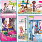 MEGA Barbie Kids Building Toy Set, Malibu Dream Boat with 317 Pieces, 2 Micro-Dolls and Accessories, Pink, Ages 6+ Years