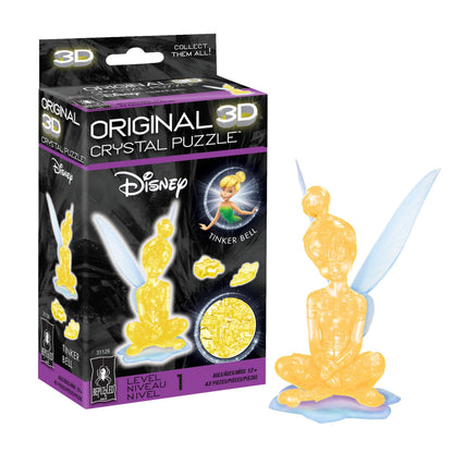 BePuzzled, Disney Tinkerbell Original 3D Crystal Puzzle, Perfect for Puzzlers Ages 12 and Up, Challenging to Complete and Beautiful to Display