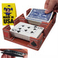 Ritzy 2 Deck Swivel Playing Card Tray, 1-2 Decks: US Made(Steampunk Copper)