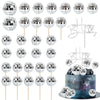 31pcs Disco Ball Cake toppers Happy Birthday Cake Topper 1970s Disco Ball Cake Picks Theme Cake Decor for Disco Theme Party Favor
