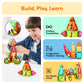 PicassoTiles 36pcs Mini Size Magnetic Tiles Magnet Toys Diamond Series Sensory Construction Building Blocks Set STEM Learning Travel Size Educational