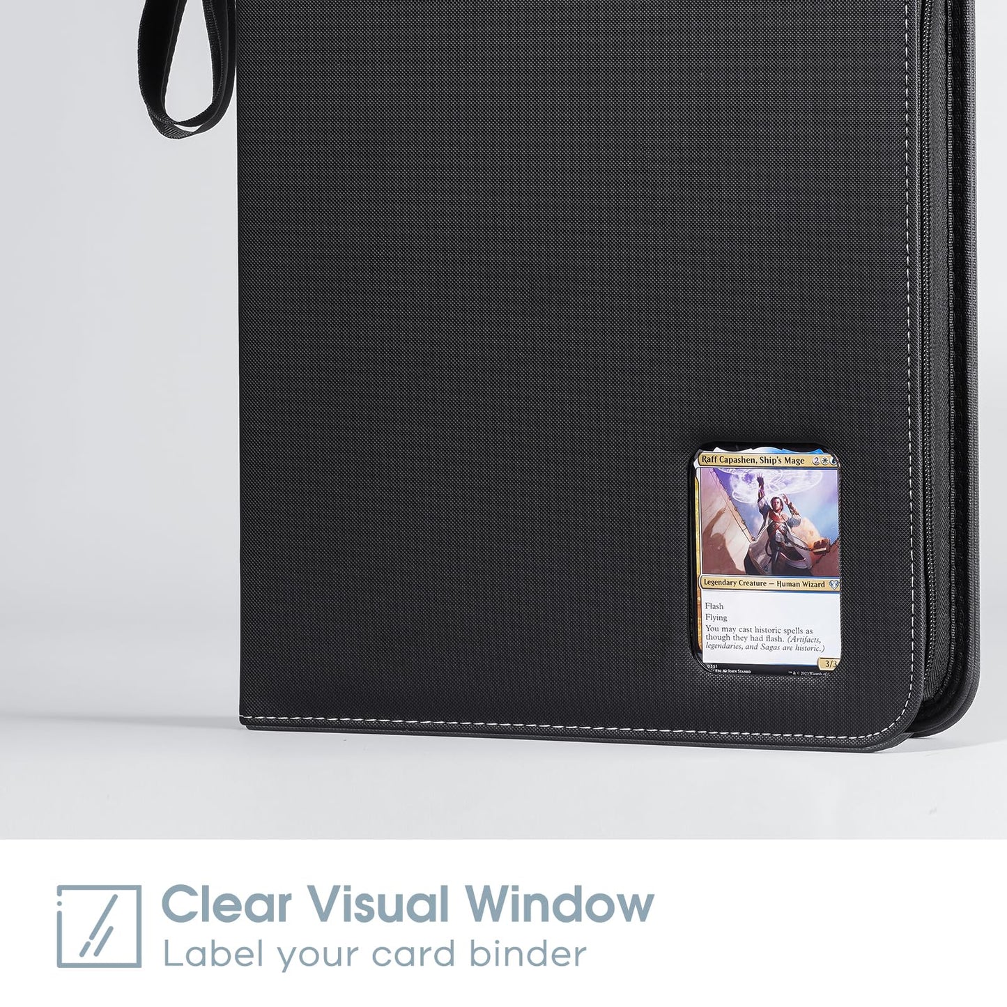 ProCase 900 Pockets Card Binder with Clear Window for Trading Cards, 9 Double Sided Pockets Cards Colletction Album Holder with Removable Sleeves for
