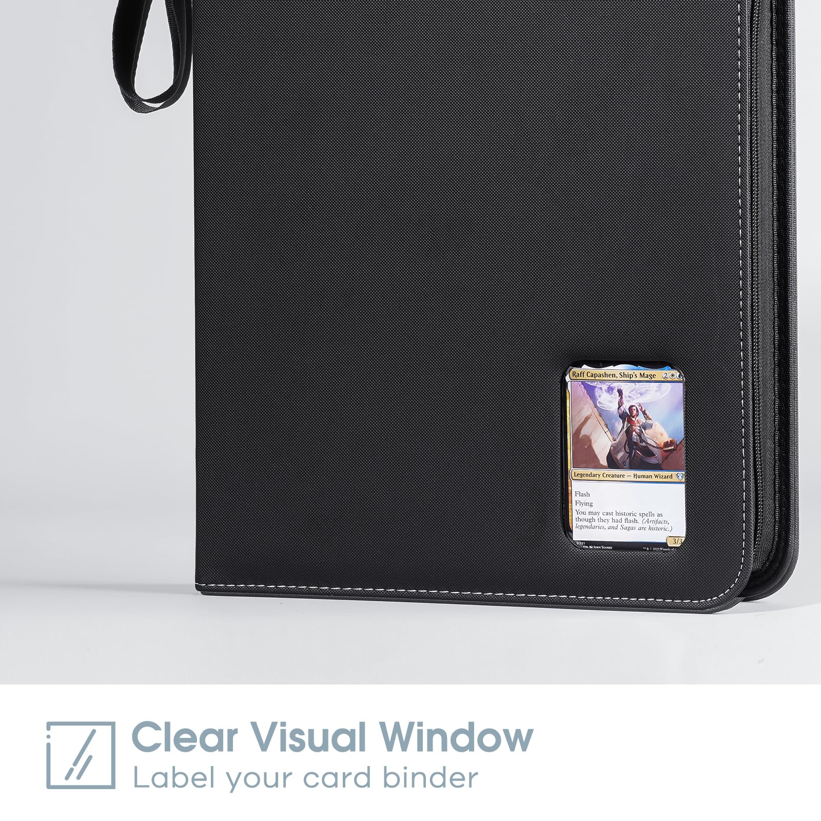 ProCase 900 Pockets Card Binder with Clear Window for Trading Cards, 9 Double Sided Pockets Cards Colletction Album Holder with Removable Sleeves for