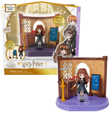 Wizarding World Harry Potter, Magical Minis Charms Classroom with Exclusive Hermione Granger Figure and Accessories, Kids Toys for Ages 5 and up