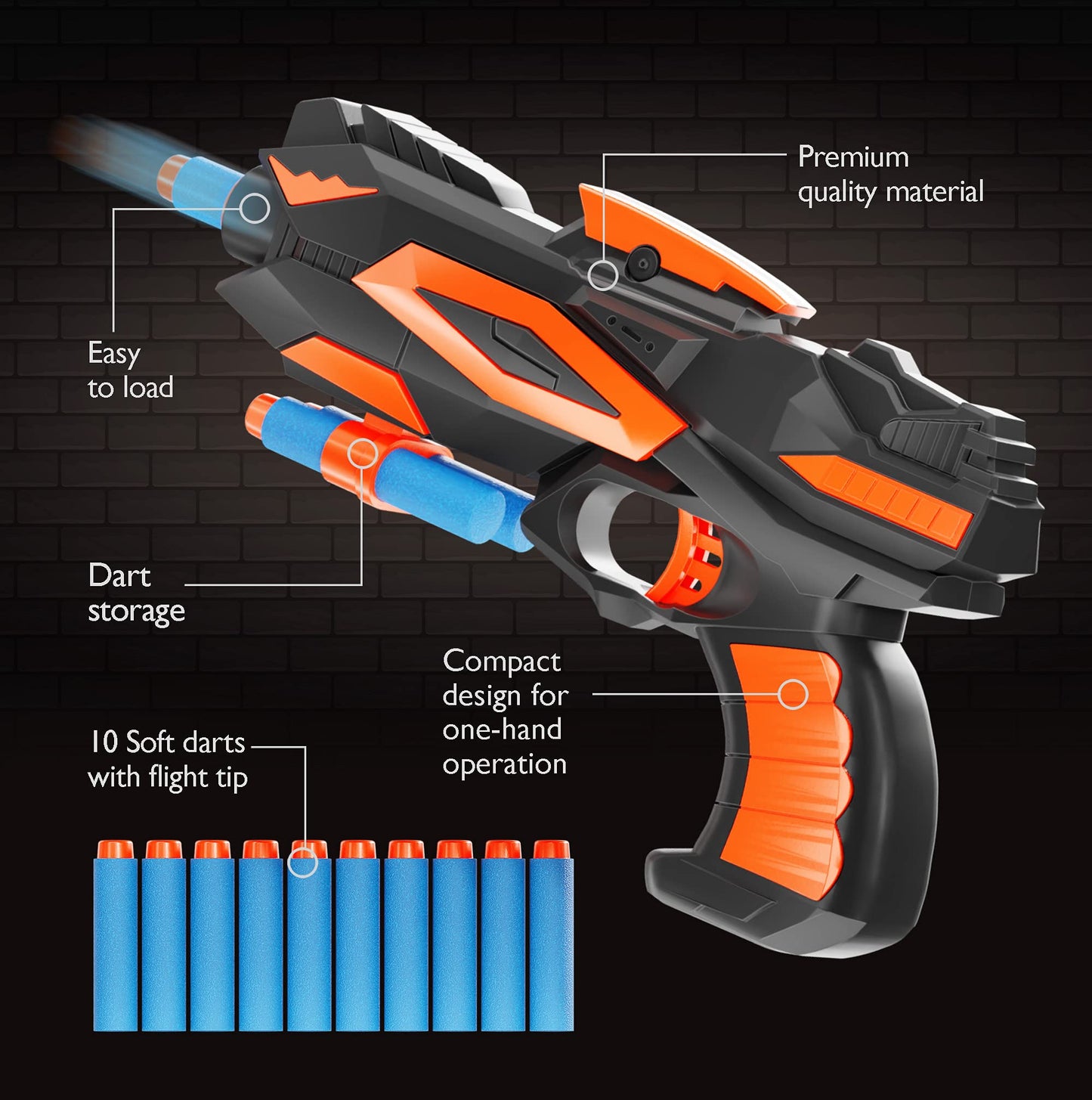 Hover Shot Shooting Toy for Kids - Ball Target Game for Nerf Guns Cool Birthday Gifts Toys for Boys Age 6+ Year Old Boy Best Teenage Gift Idea - Gun