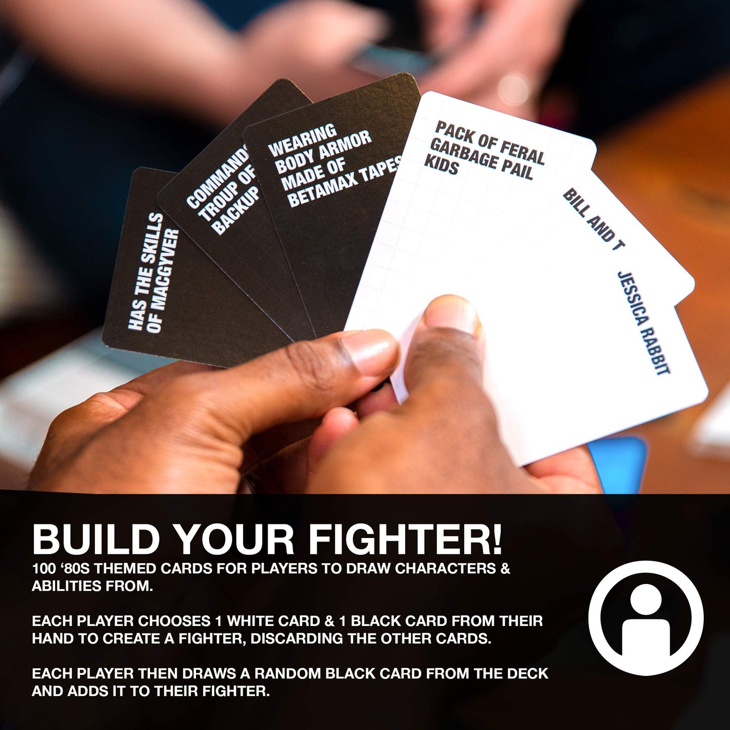 Skybound Superfight ‘80s Deck: 100 Eighties Cards for the Game of Absurd Arguments | for Kids Teens Adults, 3 Players or More Ages 8+