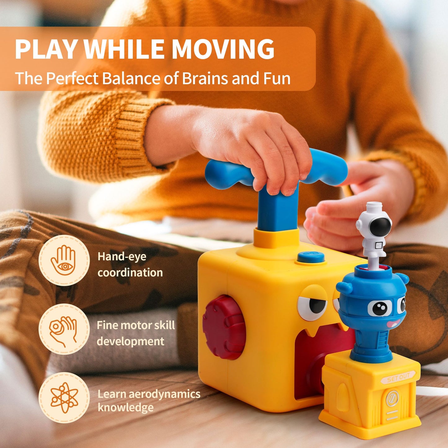 Balloon Launcher Toy Set,Balloon Powered Cars, Inertial Balloon Car, Creative Inflatable Balloon Pump Racing Car,Scientific Experiment Intelligence
