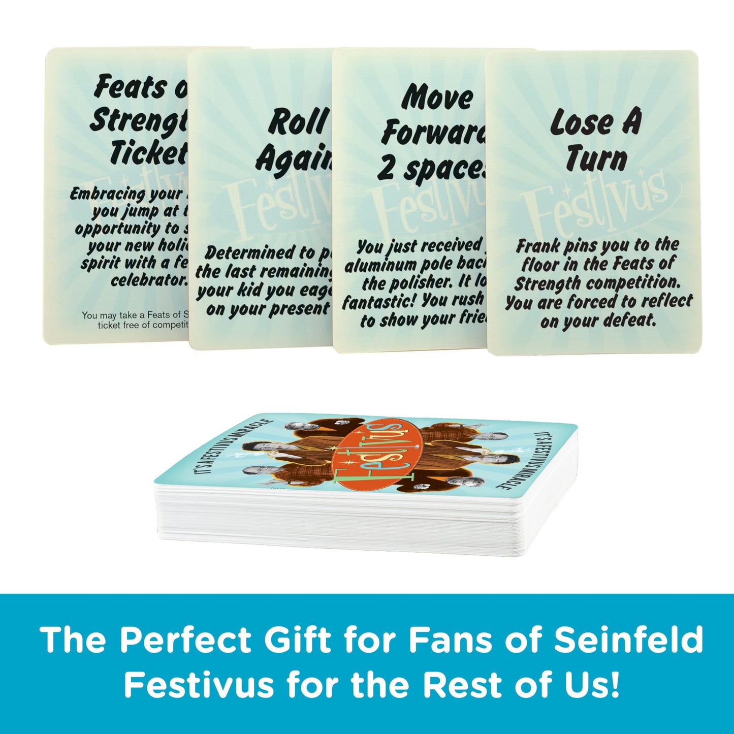 AQUARIUS Seinfeld Festivus Board Game - Seinfeld Themed Board Game - Fun Family Holiday Gift for Kids and Adults - Officially Licensed Seinfeld TV