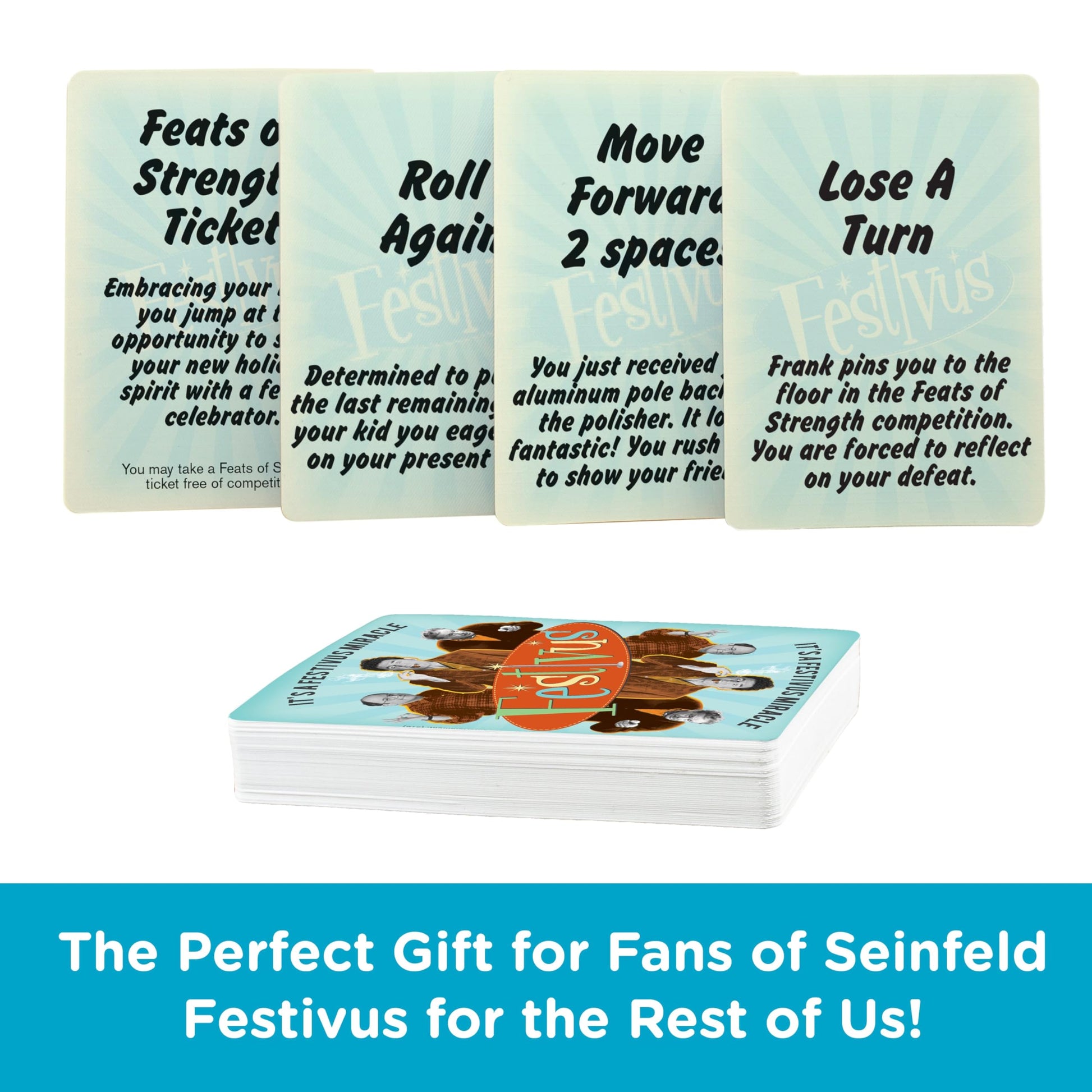 AQUARIUS Seinfeld Festivus Board Game - Seinfeld Themed Board Game - Fun Family Holiday Gift for Kids and Adults - Officially Licensed Seinfeld TV
