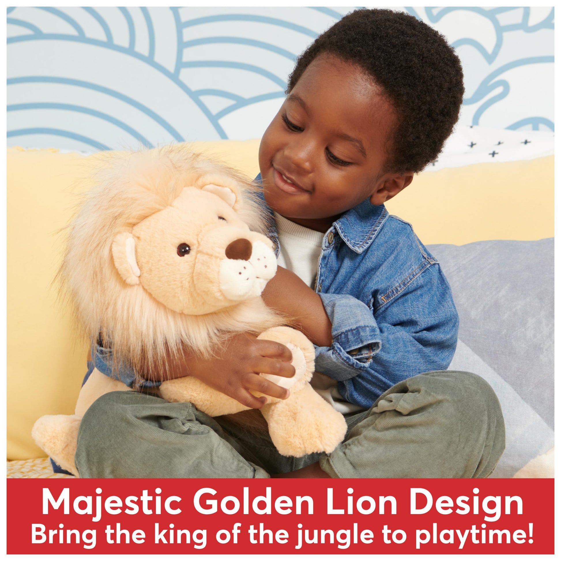 GUND Regis 12-Inch Lion Stuffed Animal Sensory Toy, Ages 0+