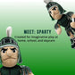 Plushible Michigan State Spartan Plush Figure - 14 Inch Mascot Stuffed Toy for Kids & Adults, Perfect for Collectors, Playtime, Imaginative Play