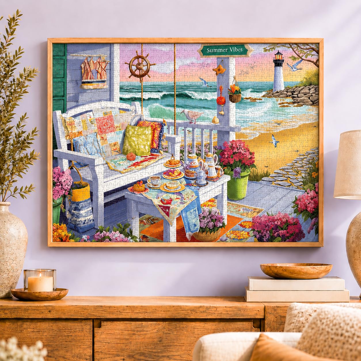 Cross & Glory | 1000 Piece Jigsaw Puzzles for Adults | Tea at Tidelight