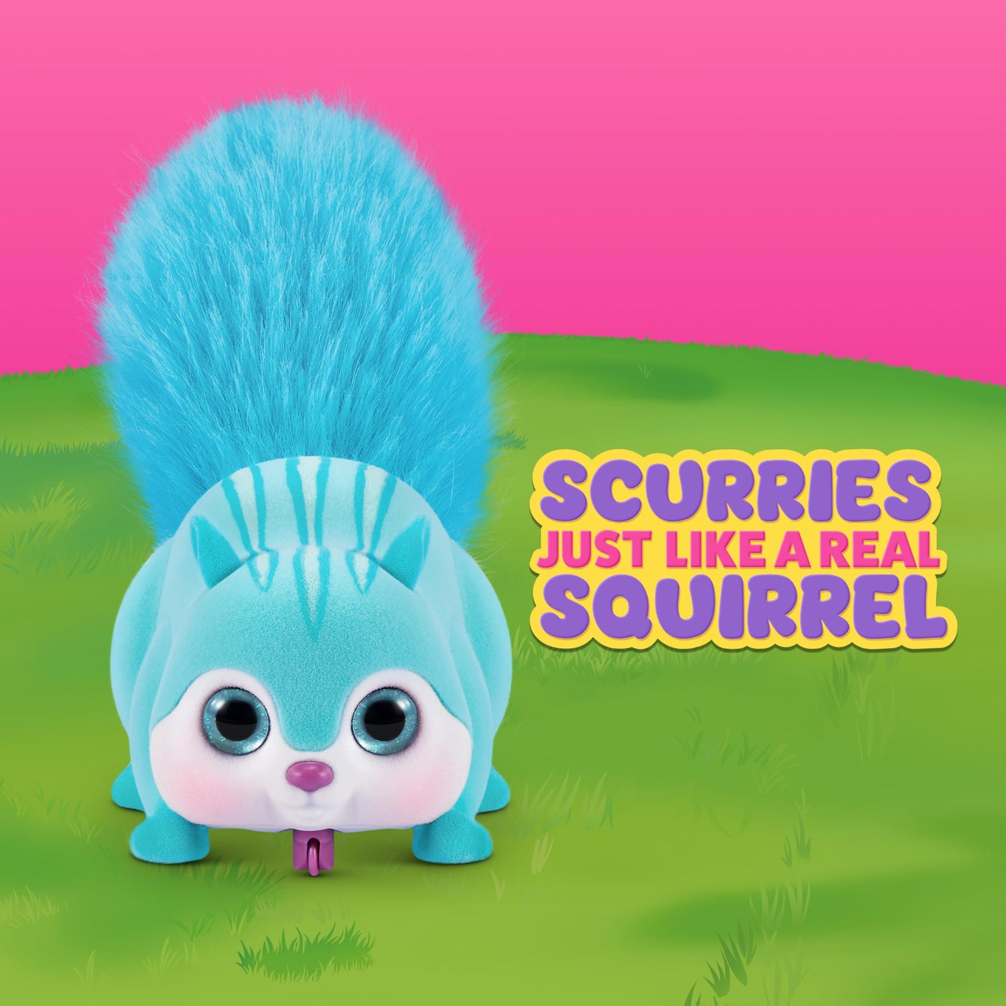 Pets Alive Scurry'n Squirrel (Blue+Orange) 2 Pack by ZURU - Interactive Robotic Pet Toy, Moving Squirrel with Realistic Movements and Sounds, Ages 2+
