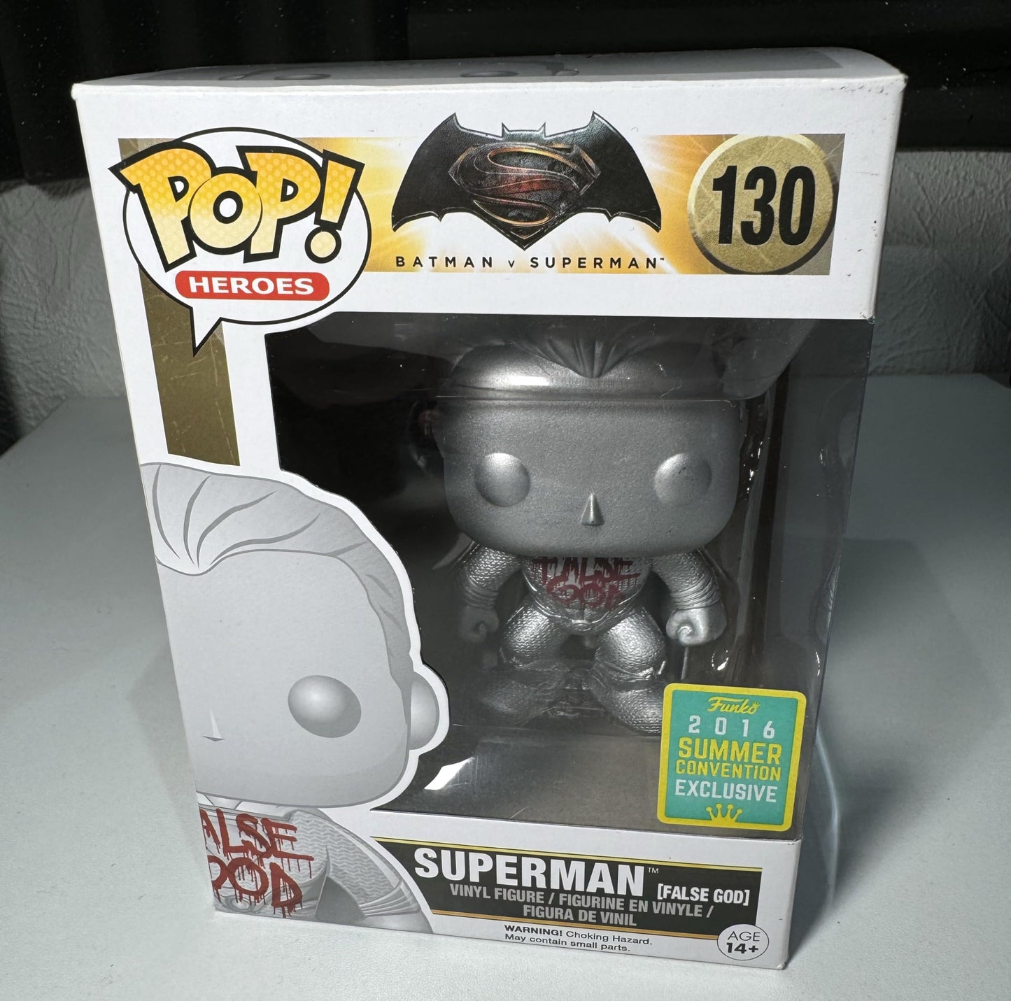 Funko Pop Heroes: Superman False God 2016 SDCC Exclusive Vinyl Figure