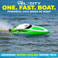 Force1 Velocity Green Fast RC Boat- Remote Control Boats for Adults and Kids, Underwater Speed Racing Mini RC Toy for Pools and Lakes, 2.4GHZ