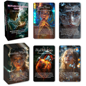 Healing Oracle Cards Deck, Oracle Cards Set, Oracle Cards for Beginners, Self-Healing Tool, That Helps You Discover What Needs to Shift Or Release