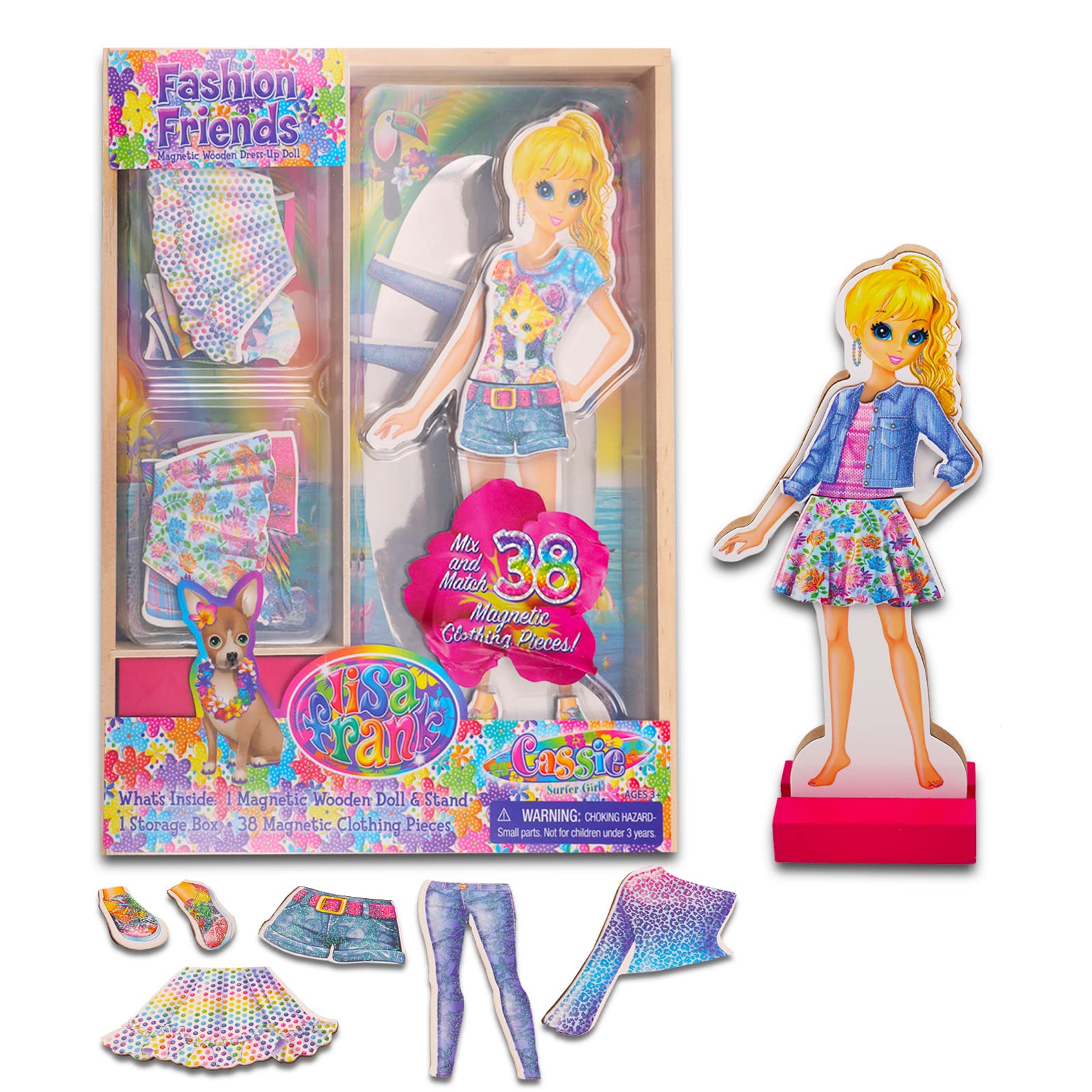 Bendon Inc. Lisa Frank Toys Activity Set - Ultimate Lisa Frank Party Pack with Lisa Frank Dolls, Games, Puzzles, Coloring Activities for Kids Adults