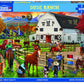 White Mountain 1000 Piece Jigsaw Puzzle Retro Fall Country, Dude Ranch