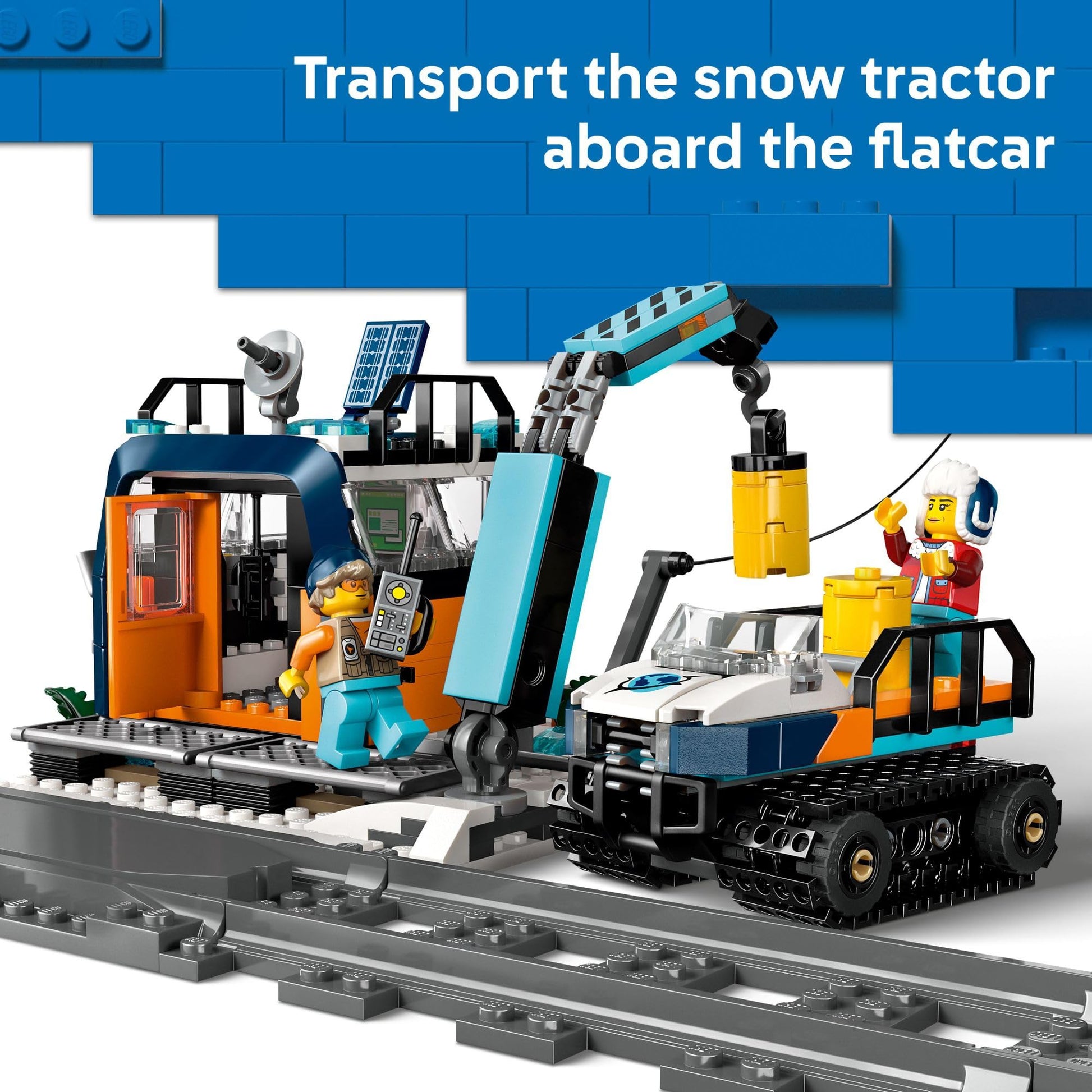 LEGO City Explorers' Arctic Polar Express Train Set - Building & Learning Toys for Kids - Remote Controlled Train for Boys & Girls, Ages 7+ - with 6