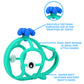 Nuby Chewy Chums All Silicone Soothing Teether, Whale - 3M+