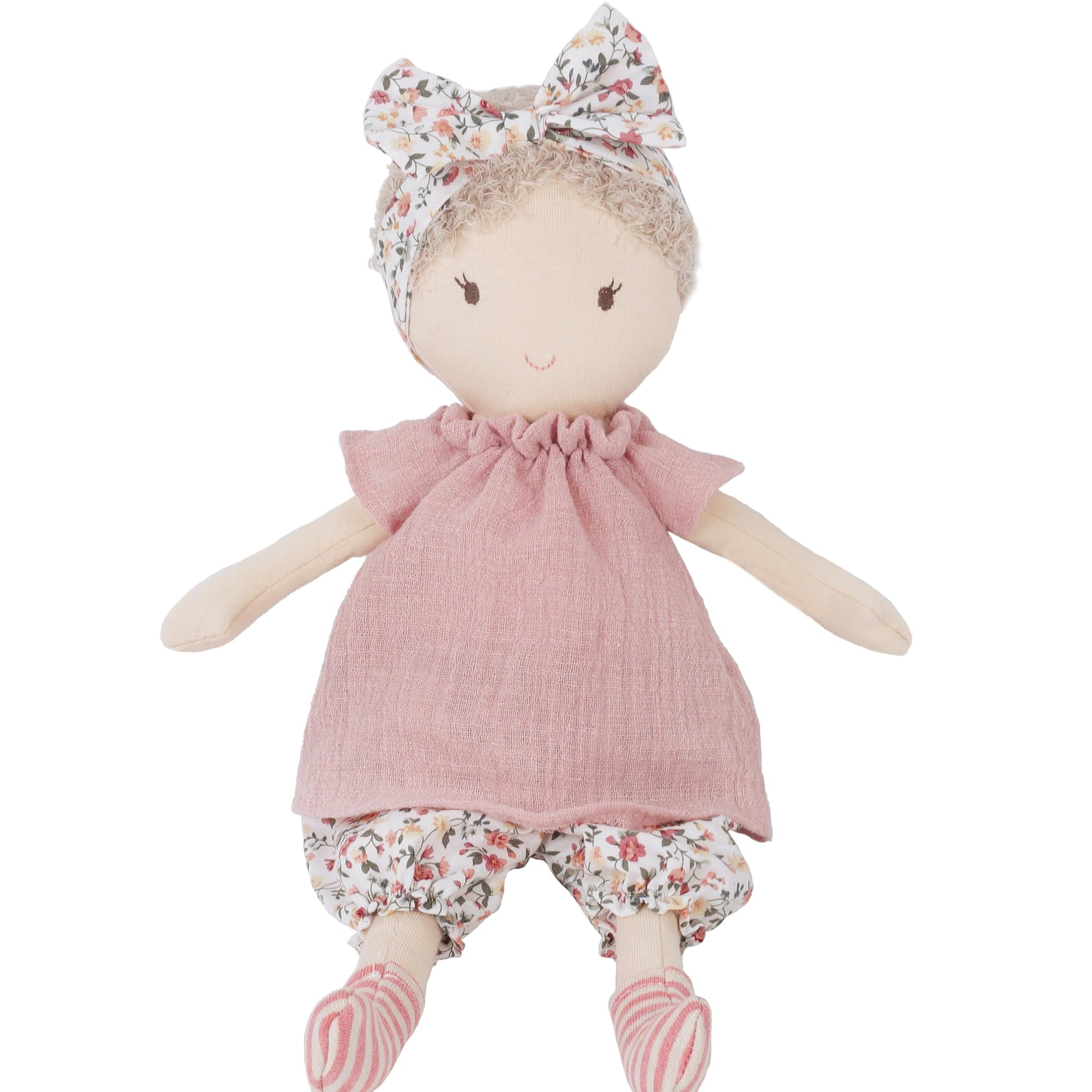MON AMI My First Doll Poppy, 15-Inch Soft Cuddly Plush Gift for Babies