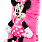 Jay Franco Disney Minnie Mouse Kids 3D Snuggle Pillow, 15 x 11 Inches - Super Soft Polyester Microfiber Plush Stuffed Animal, Gift for Kids, Pink