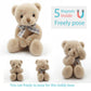suepcuddly Small Magnet Teddy Bear Stuffed Animal Cute Plush Toy for Girl 12" (Brown)