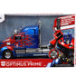 Jada Transformers The Last Knight 1:24 Optimus Prime Die-Cast Car w/Robot on Chassis, Toys for Kids and Adults