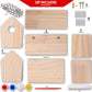 Hapinest Wooden Bird Houses to Paint and Build, Birdhouse Kit for Kids, Wood Painting Building Projects Fun Activities Arts and Crafts for Kids Ages