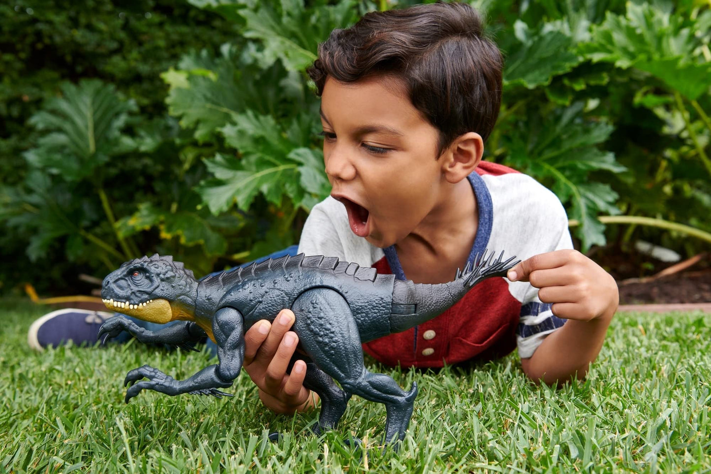 Mattel Jurassic World Toys Slash ‘N Battle Scorpios Rex Action & Sound Dinosaur Figure Camp Cretaceous with Movable Joints, Slashing & Tail Whip