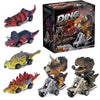 Xbnmex Dinosaur Car Toy, 6 Piece Carts Toys for Kids, Dinosaur Sliding Motorcycle Toy, Dinosaur Car Gifts for Boys and Girls 3 4 5 6 7 Years Old