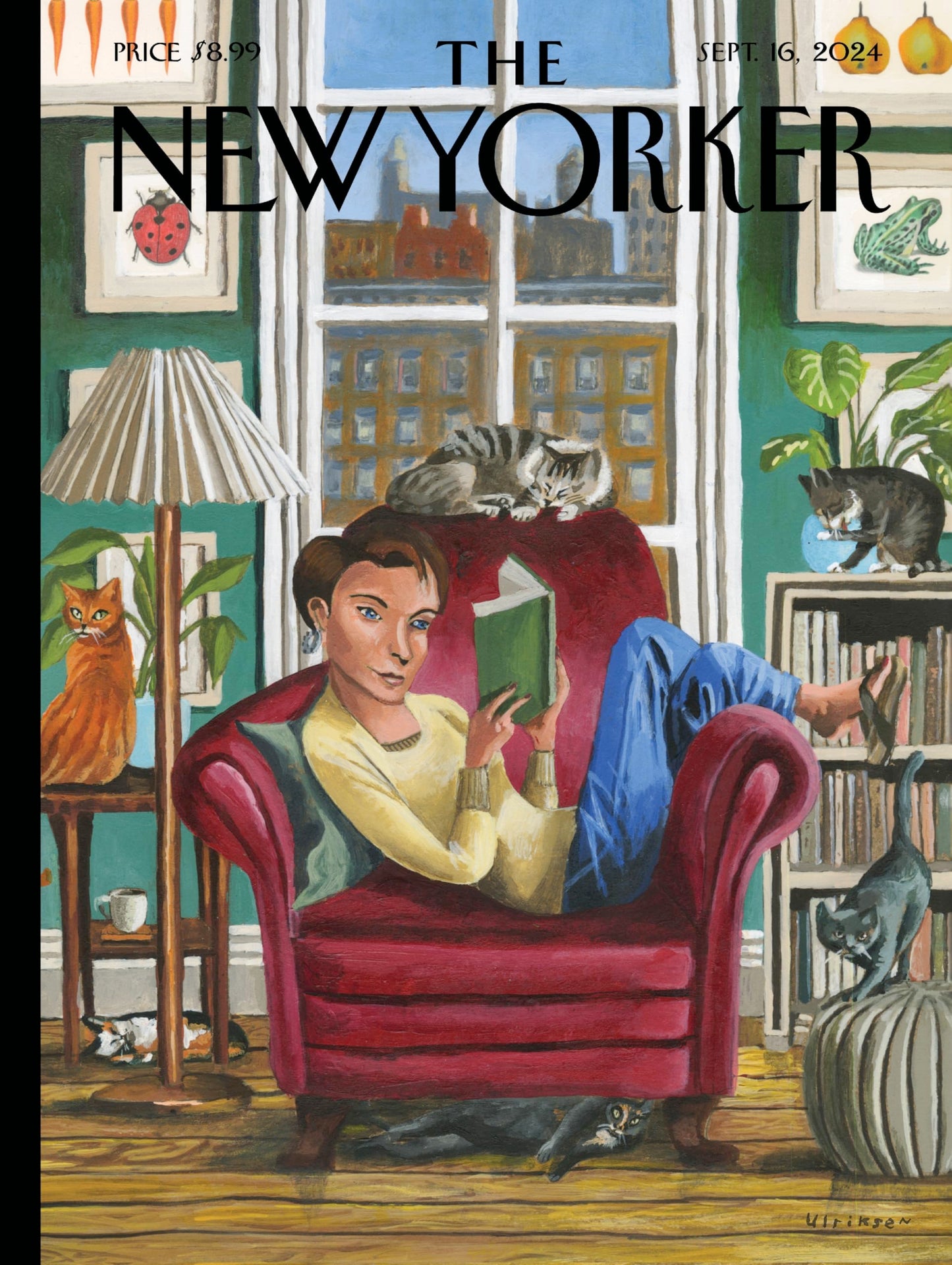 New York Puzzle Company - New Yorker Enjoying Life - 1000 Piece Jigsaw Puzzle for Adults by Mark Ulriksen