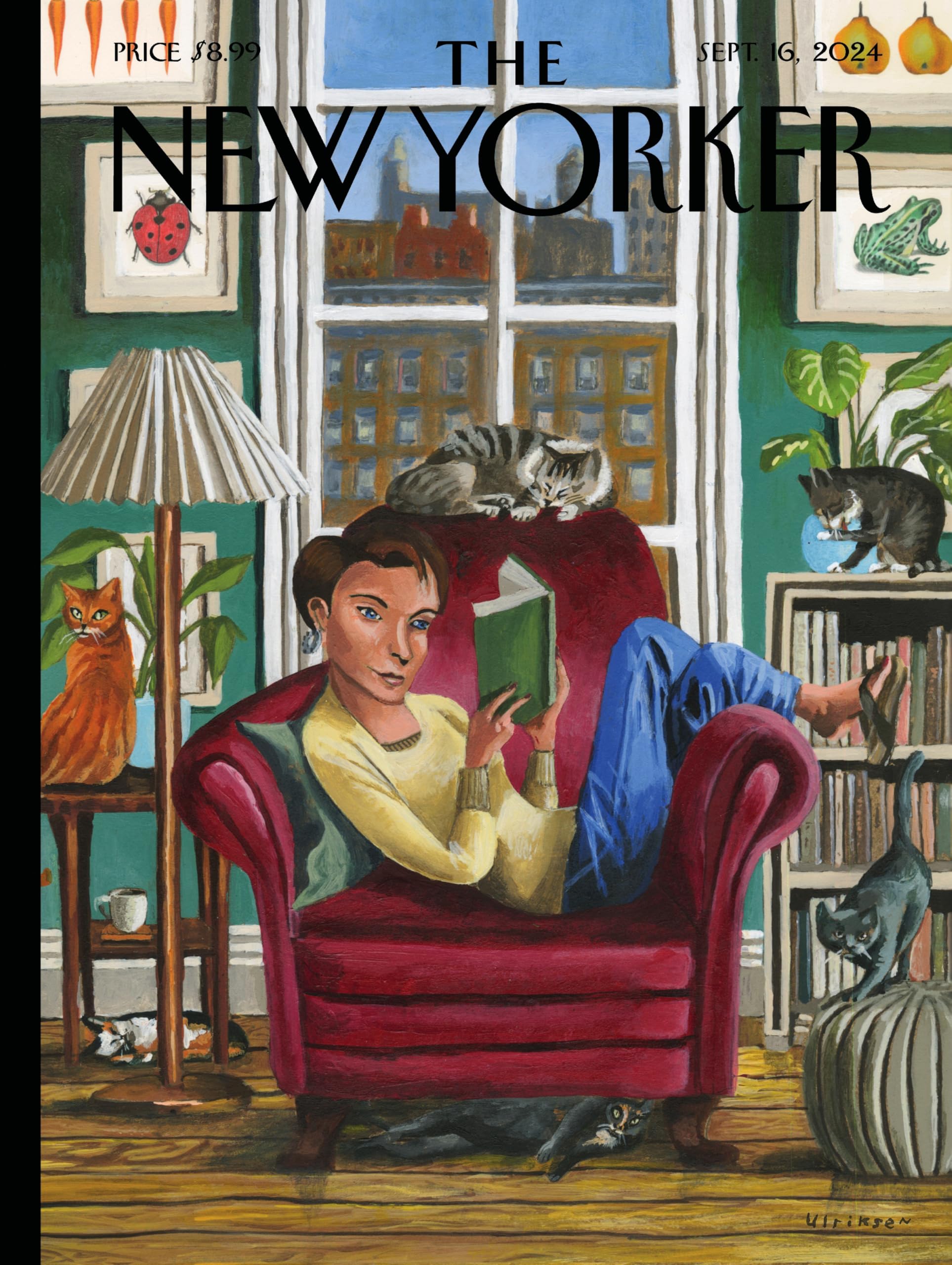 New York Puzzle Company - New Yorker Enjoying Life - 1000 Piece Jigsaw Puzzle for Adults by Mark Ulriksen