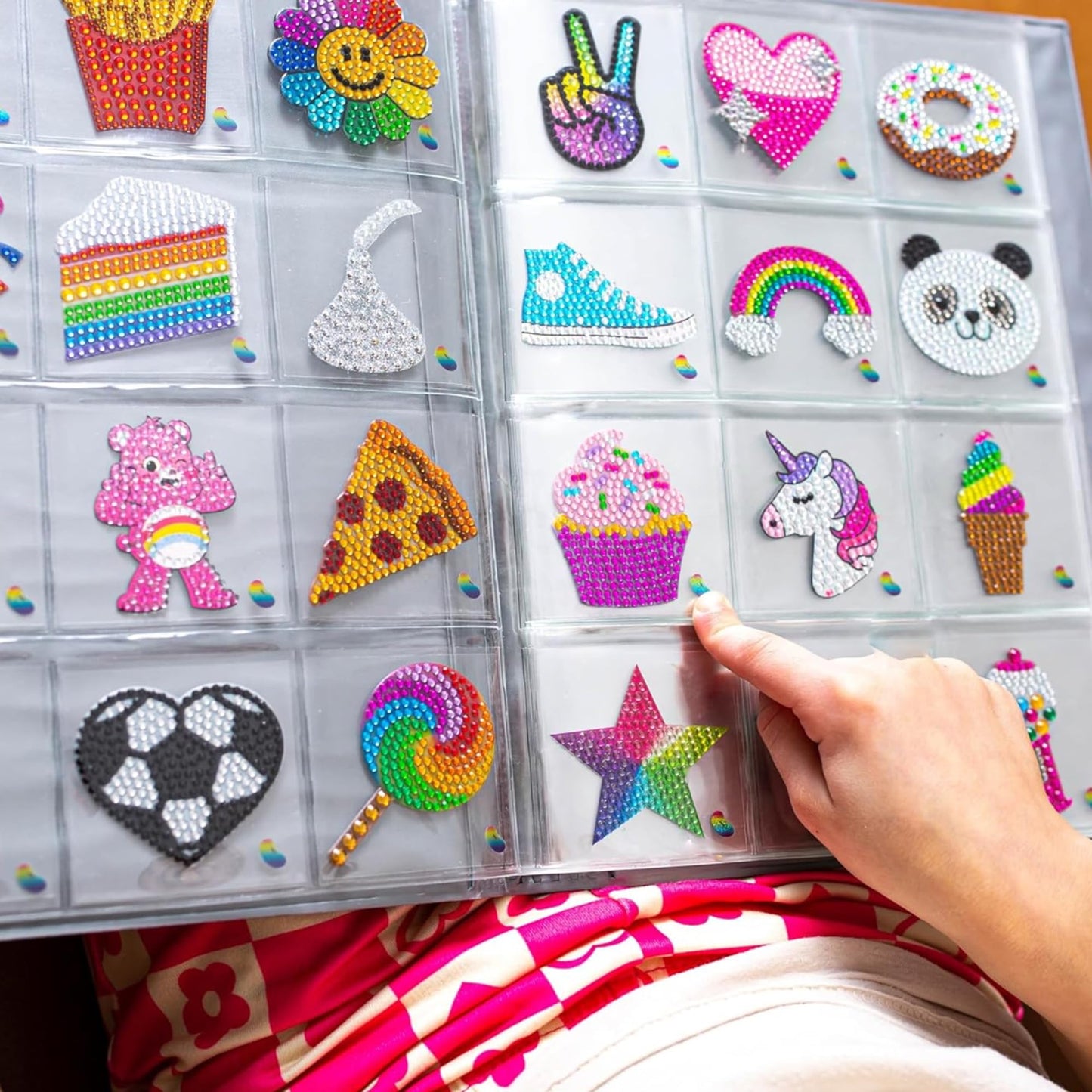StickerBeans® Rhinestone Stickers x Sesame Street - Elmo and Friends 4-Pack, 2” x 2” Unique Sparkly Cut-to-Shape - Collecting, Trading, Laptops, Phone