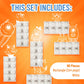 Strictly Briks Classic Bricks Starter Kit - Creative Building Blocks Set - Stackable White 2x4 Kids Blocks - Compatible with Major Brick Brands - 96