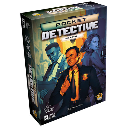 Pocket Detective Season 1 Card Game - Solve Intriguing Mysteries Anywhere! Cooperative Game for Kids and Adults, Ages 14+, 1-6 Players, 45-60 Minute