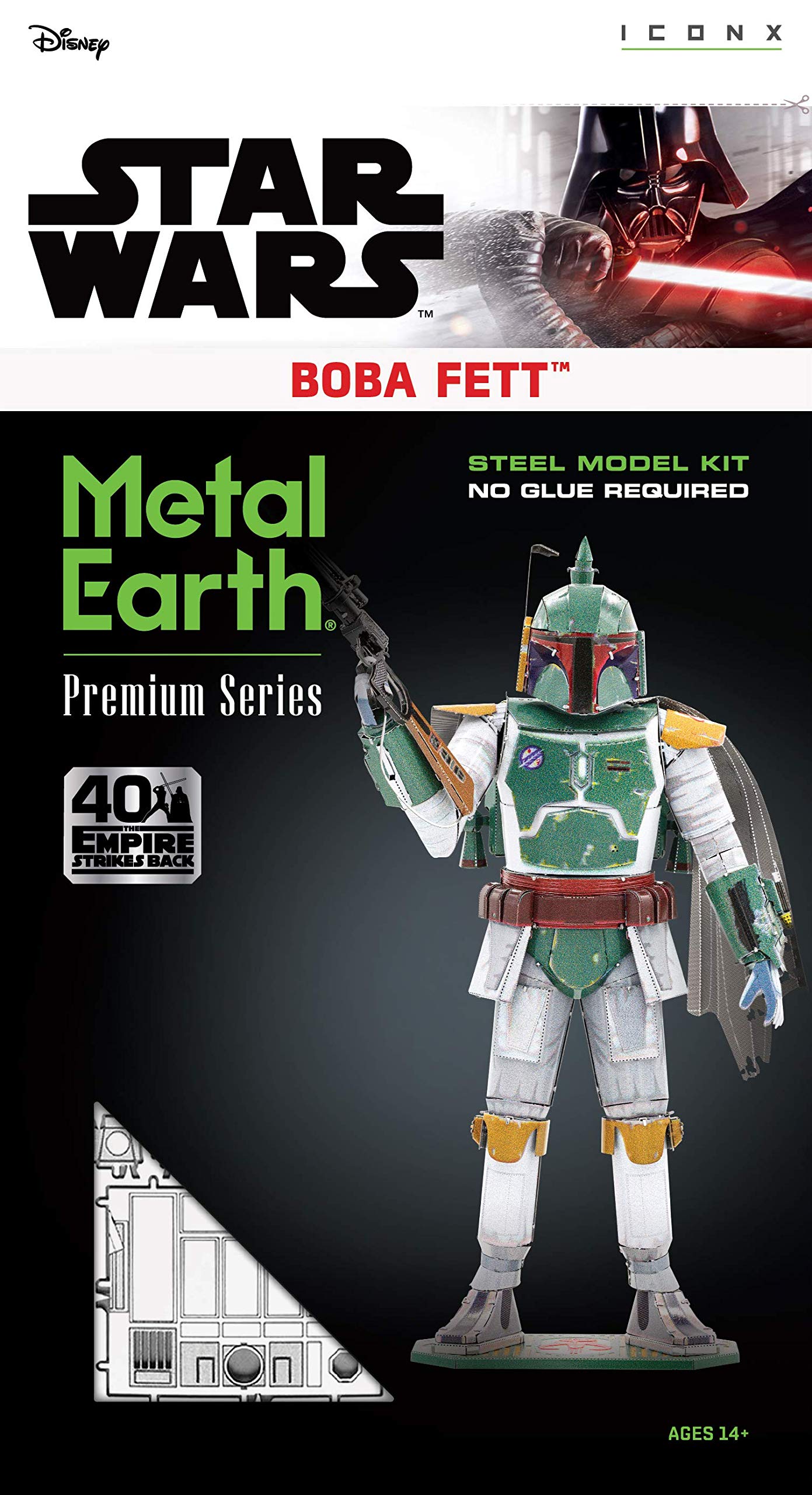 Metal Earth Premium Series Star Wars Boba Fett 3D Metal Model Kit Fascinations