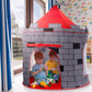 Play22 Kids Play Tent Knight Castle - Portable Pop Up Tent - Foldable into Carrying Bag - Childrens Play for Indoor & Outdoor Use - Playhouse for Boys