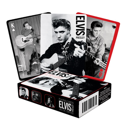 AQUARIUS Elvis Presley Playing Cards Standard Size - Themed Novelty Deck with 52 Unique Photo Designs - Collectible Merchandise Gift for Teens