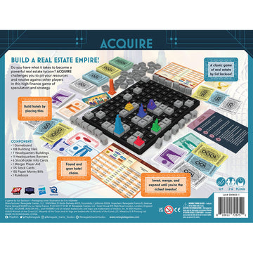 Renegade Game Studios Acquire Strategy Board Game 2-6 Players, Classic & Tycoon Modes, Ages 12+