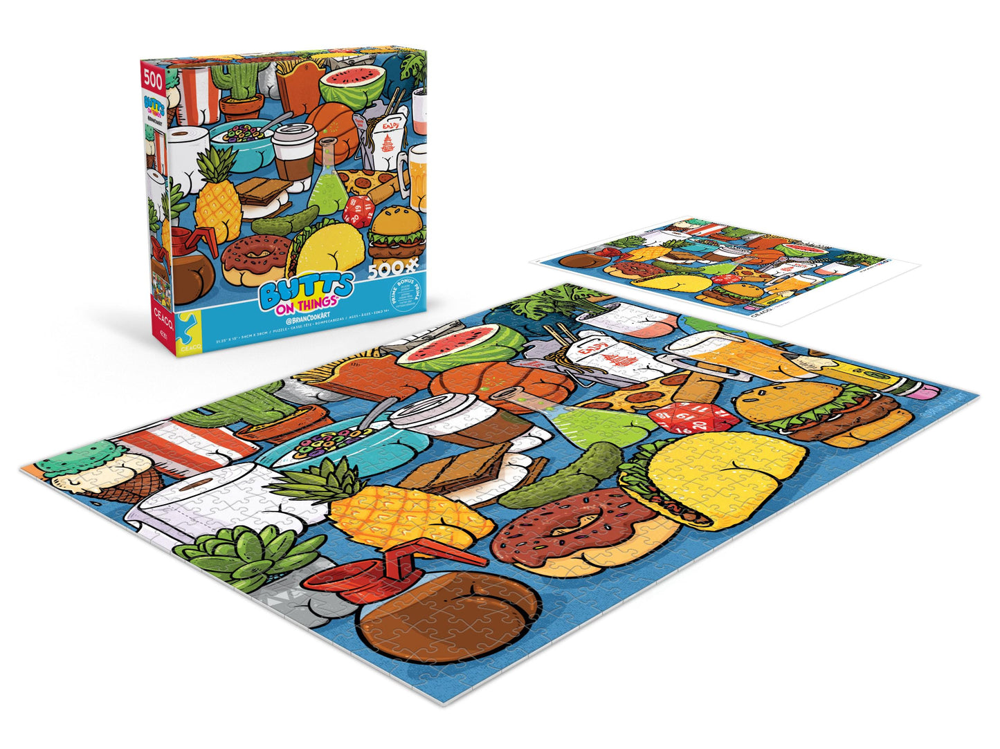 Ceaco - Butts on Things - 500 Piece Jigsaw Puzzle for Adults
