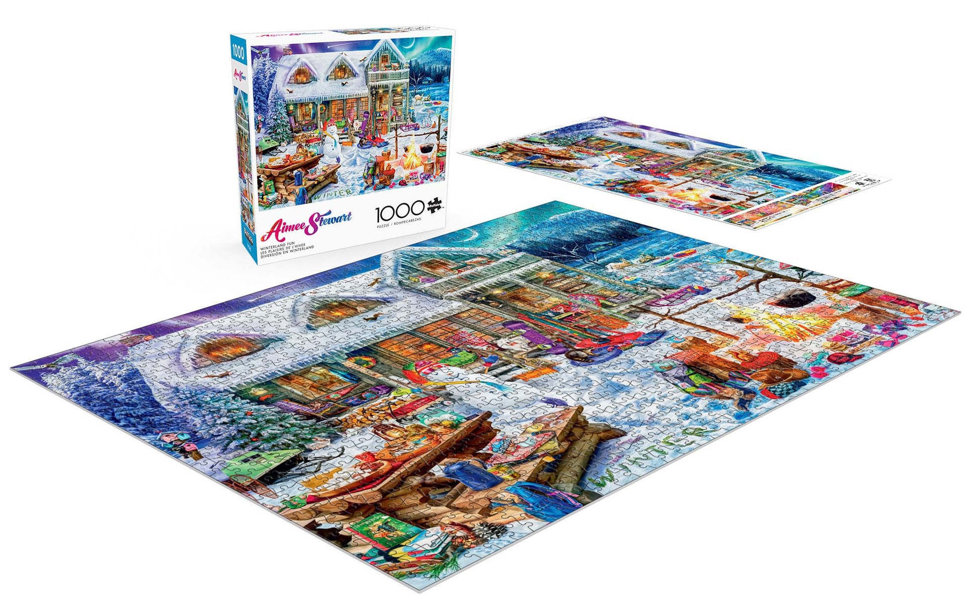 Buffalo Games - Aimee Stewart Winterland Fun - 1000 Piece Puzzle for Adults