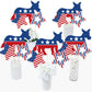 Big Dot of Happiness Democrat Election - Democratic Political Party Centerpiece Sticks - Table Toppers - Set of 15