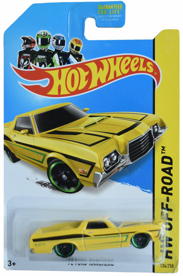 Hot Wheels '72 Ford Ranchero, HW Off Road 134/250 [Yellow]